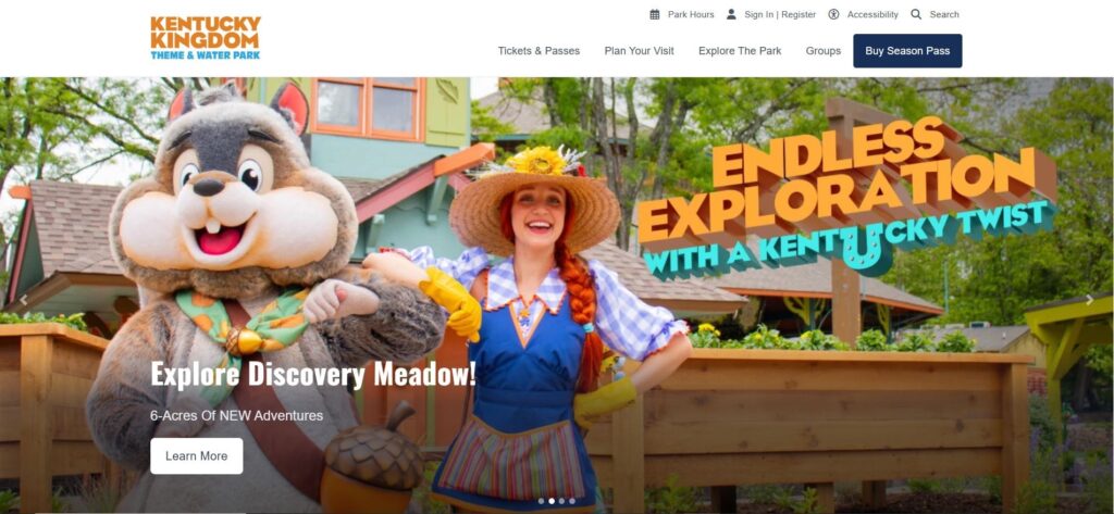 Homepage Picture of Kentucky Kingdom Amusement Theme and Water Park