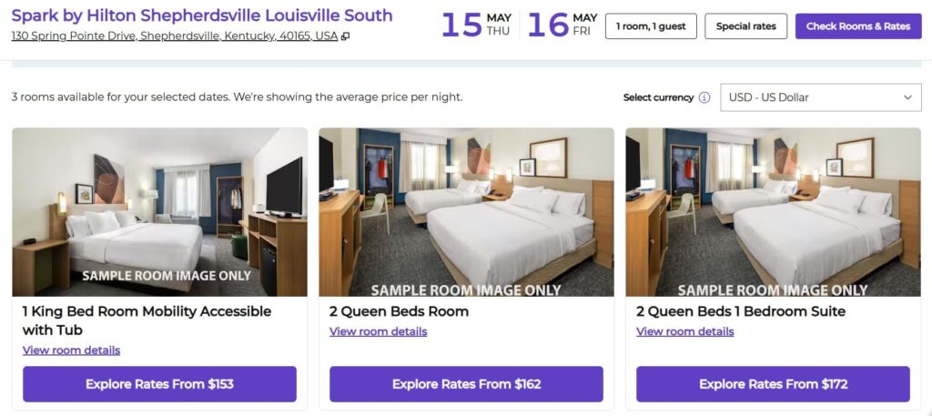 Booking Page Image of Kentucky Best Hotel - Spark by Hilton in Shepherdsville, KY