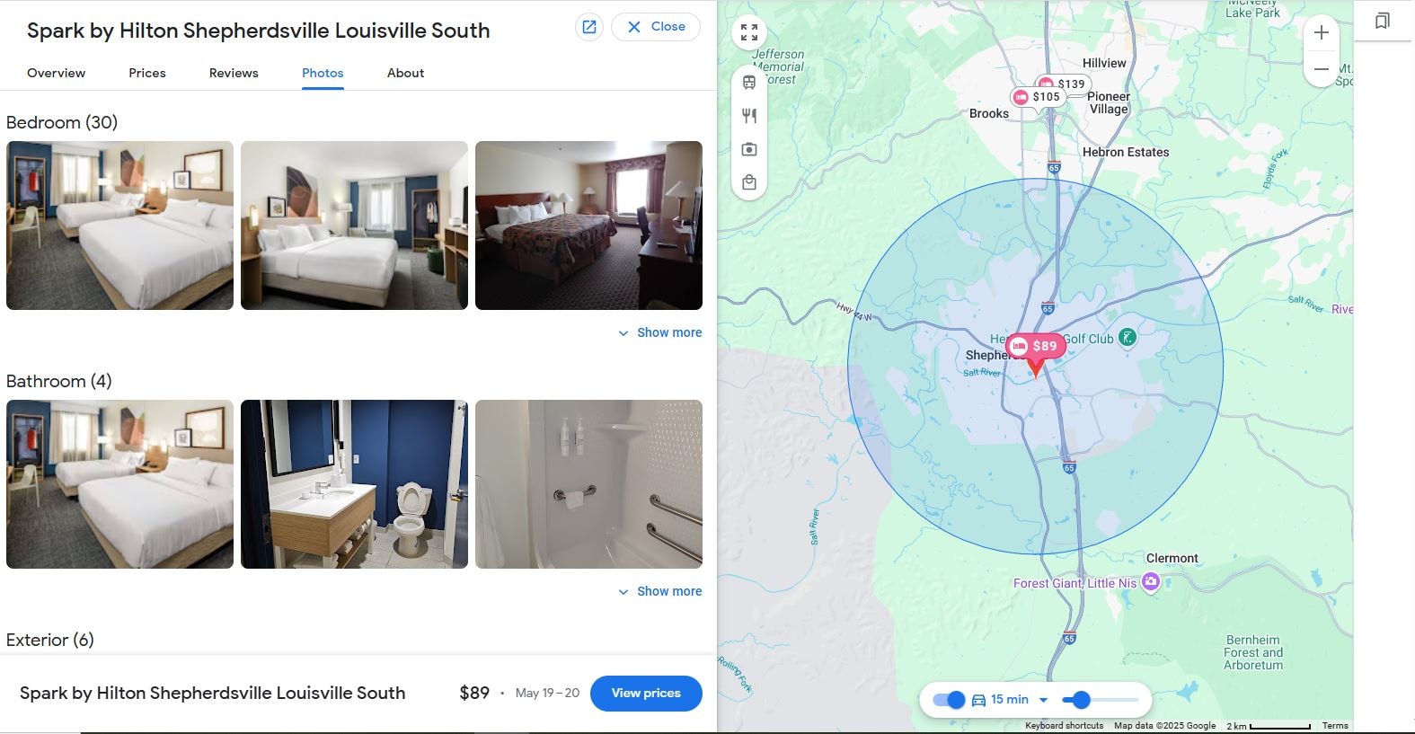 Pictures of Spark by Hilton's $87 room at Shepherdsville Louisville KY