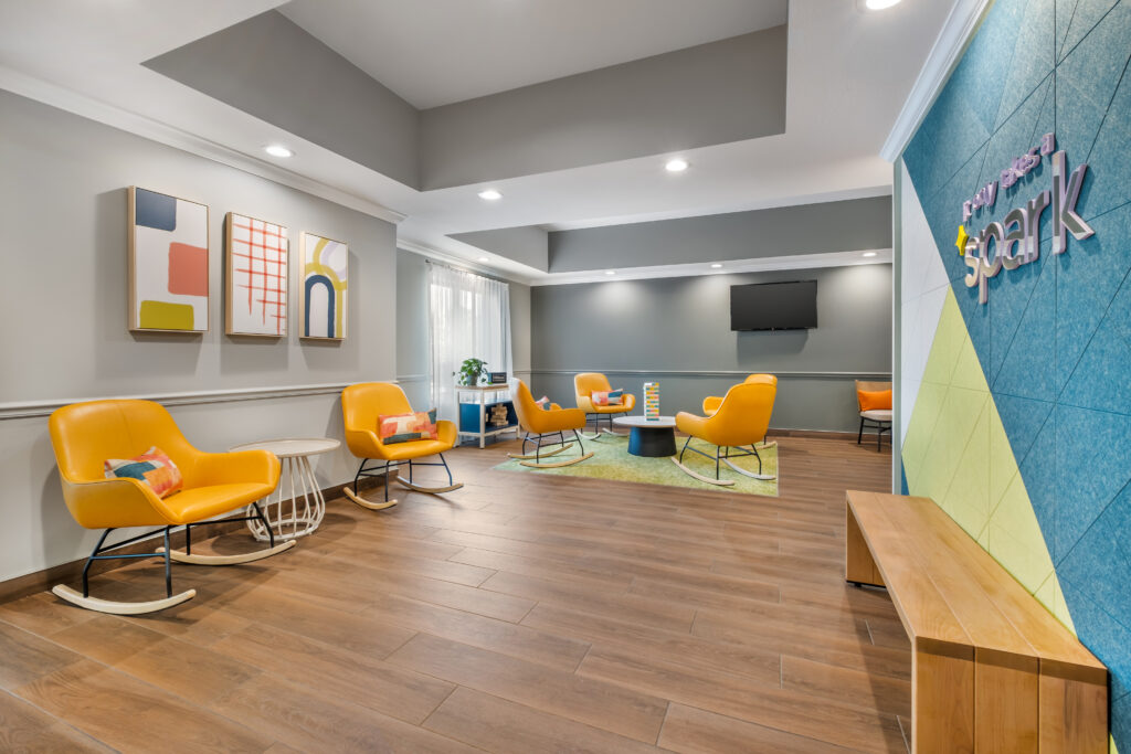 Lobby Area in Spark by Hilton Shepherdsville